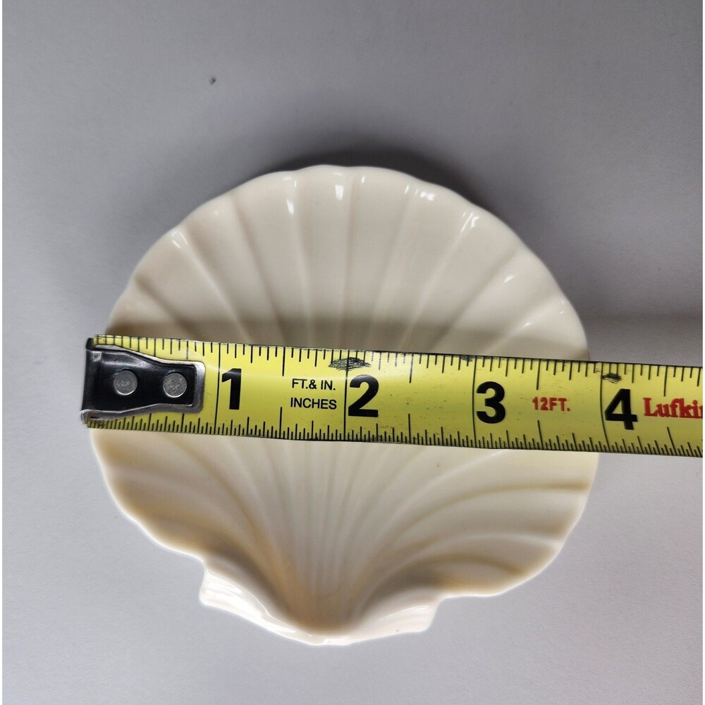 Gorgeous Vintage Lenox Sea Shell Scallop Shape All Purpose Dish 4” Set of 3 - Picture 4 of 6
